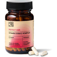 Produktbild von H3R LAB Vitamin D3 & K2 Komplex 4000 IE mit Flechten vegan Kapseln 60 Stück ohne Zusatzstoffe
