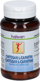 hafesan Chitosan und L-Carnitin Kapseln laktosefrei und ohne Zusatzstoffe – Bild 1 von 2