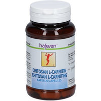 Produktbild von hafesan Chitosan und L-Carnitin Kapseln laktosefrei und ohne Zusatzstoffe