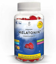 Hager Pharma Melatonin Gummies Vegan Glutenfrei Laktosefrei 60 Stück – Bild 1 von 3