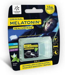 Hager Pharma Melatonin Strips Zungenstreifen vegan 24 Stück – Bild 1 von 5