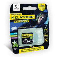 Produktbild von Hager Pharma Melatonin Strips Zungenstreifen vegan 24 Stück