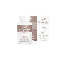 Produktbild von Hairgenetix Biotin-Komplex ohne Zusatzstoffe mit Kollagen, Keratin und Vitaminen 60 Kapseln