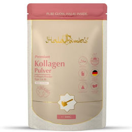 Halal Powders Kollagen Pulver Erdbeere aus Weiderind Typ I und Typ III Halal – Bild 1 von 2
