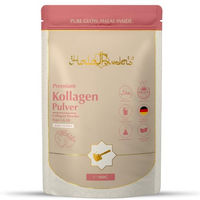 Produktbild von Halal Powders Kollagen Pulver Erdbeere aus Weiderind Typ I und Typ III Halal