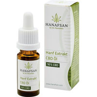 Produktbild von Hanafsan Hanf Extrakt CBD Öl 10 % Bio Tropfen Vegan ohne Zusatzstoffe