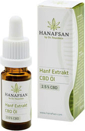 Hanafsan Hanf Extrakt CBD Öl 2,5 % Bio Vegan ohne Zusatzstoffe 10 ml – Bild 1 von 1