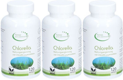 Hannes pure Lebenslust Chlorella Kapseln laktosefrei und zuckerfrei 120 Stück – Bild 1 von 1
