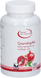 Hannes pure Lebenslust Granatapfel Konzentrat Vegan Kapseln 180 Stück – Bild 1 von 1