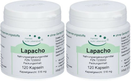 Hannes pure Lebenslust Lapacho Kapseln glutenfrei laktosefrei ohne Zusatzstoffe 120 Stück – Bild 1 von 1