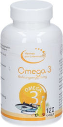 Hannes pure Lebenslust OMEGA 3 Kapseln vegetarisch glutenfrei laktosefrei 120 Stück – Bild 1 von 1