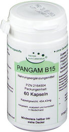 Hannes pure Lebenslust PANGAM B15 Kapseln vegan glutenfrei laktosefrei ohne Zusatzstoffe 60 Stück – Bild 1 von 1