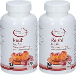 Hannes pure Lebenslust REISHI Kapseln vegan glutenfrei laktosefrei 120 Stück – Bild 1 von 1