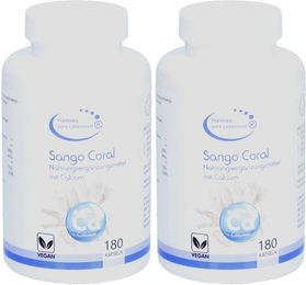 Hannes pure Lebenslust SANGO CORAL Algenkalk Kapseln vegan glutenfrei laktosefrei 180 Stück – Bild 1 von 1