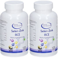 Produktbild von Hannes pure Lebenslust SELEN ZINK ACE Vitamin-Kombination Kapseln glutenfrei ohne Zusatzstoffe für Erwachsene