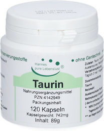 Hannes pure Lebenslust Taurin Kapseln glutenfrei und laktosefrei – Bild 1 von 1