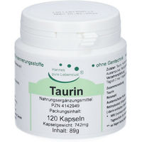 Produktbild von Hannes pure Lebenslust Taurin Kapseln glutenfrei und laktosefrei