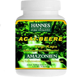 Hannes pure Vitalität Acai Beere Kapseln 120 Stück – Bild 1 von 1