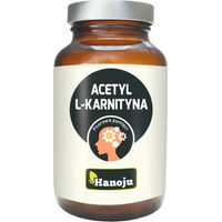Produktbild von Hanoju Acetyl L-Carnitin Kapseln 60 Stück laktosefrei zuckerfrei glutenfrei und ohne Gelatine