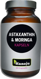Hanoju Astaxanthin 135 mg und Moringa 250 mg Kapseln 60 Stück – Bild 1 von 2