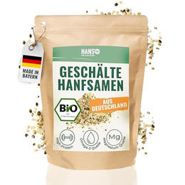 HANS Brainfood Bio Hanfsamen geschält vegan ohne Zusatzstoffe 800g – Bild 1 von 1