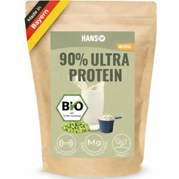HANS Brainfood Bio Ultra Erbsenprotein Pulver 90% fermentiert vegan neutral 1kg – Bild 1 von 1
