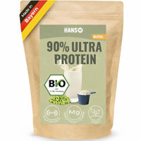 Produktbild von HANS Brainfood Bio Ultra Erbsenprotein Pulver 90% fermentiert vegan neutral 1kg