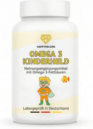 HAPPYHELDEN Omega 3 Kinderheld Kapseln für Kinder zuckerfrei und ohne Zusatzstoffe 120 Kapseln – Bild 1 von 1