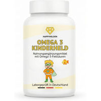 Produktbild von HAPPYHELDEN Omega 3 Kinderheld Kapseln für Kinder zuckerfrei und ohne Zusatzstoffe 120 Kapseln