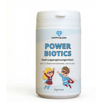 Produktbild von HAPPYHELDEN Power Biotics Pulver zuckerfrei und ohne Zusatzstoffe für Kinder und Erwachsene