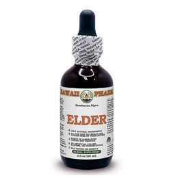 Hawaii Pharm Europe Holunder Sambucus Nigra Trockenbeere alkoholfreier Flüssigextrakt Glycerite vegan 60 ml – Bild 1 von 1
