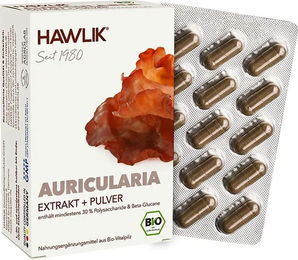 Hawlik Bio Auricularia Extrakt und Pulver Kapseln 120 Stück – Bild 1 von 1