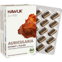 Produktbild von Hawlik Bio Auricularia Extrakt und Pulver Kapseln