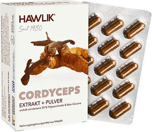 Hawlik Cordyceps Extrakt und Pulver Kapseln 120 Stück – Bild 1 von 1