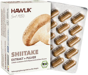 Hawlik Shiitake Extrakt und Pulver Kapseln 120 Stück – Bild 1 von 1