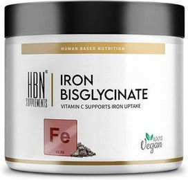 HBN Supplements Eisen Bisglycinat 25 mg mit Vitamin C aus Acerola 120 vegane Tabletten – Bild 1 von 2