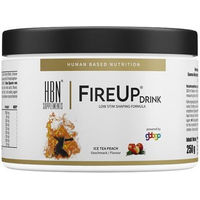 Produktbild von HBN Supplements FireUp Drink Pulver Ice Tea Peach 250g