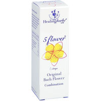 Produktbild von Healing Herbs Bach Kombination 5 Flow Tropfen Bio 30 ml