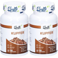 Produktbild von HEALTH+ Kupfer Kapseln vegan ohne Zusatzstoffe 180 Stück