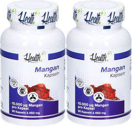 HEALTH+ Mangan Kapseln vegan ohne Zusatzstoffe 180 Stück – Bild 1 von 1