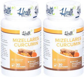 HEALTH+ Mizellares Curcumin hoch bioverfügbares Kurkuma-Extrakt Kapseln 60 Stück – Bild 1 von 1