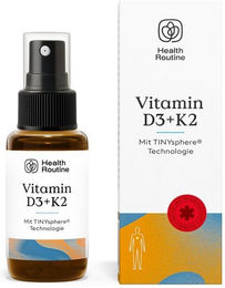 Health Routine Vitamin D3+K2 Spray mit 1.000 IE pro Sprühstoß – Bild 1 von 1