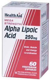 HealthAid Alpha-Liponsäure Kapseln zuckerfrei glutenfrei laktosefrei 60 Stück – Bild 1 von 1