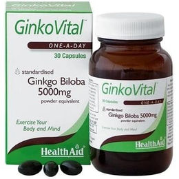 HealthAid GINKOVITAL Kapseln glutenfrei zuckerfrei laktosefrei ohne Zusatzstoffe 30 Stück – Bild 1 von 1