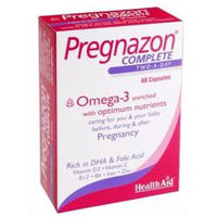 Produktbild von HealthAid PREGNAZON COMPLETE Kapseln für Schwangere und Stillende, 30 Stück, hefefrei und ohne Zusatzstoffe