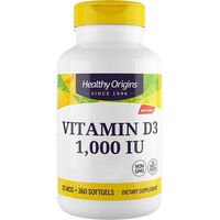 Produktbild von Healthy Origins Vitamin D3 1000 IU Kapseln 360 Stück