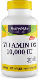 Healthy Origins Vitamin D3 10000 IU Kapseln 360 Stück – Bild 1 von 1