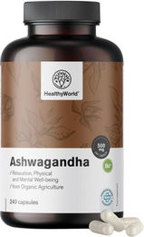 HealthyWorld Ashwagandha Bio Kapseln 500 mg 240 Stück – Bild 1 von 2
