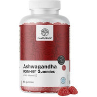 Produktbild von HealthyWorld Ashwagandha KSM-66 300 mg Gummis vegan glutenfrei ohne Gelatine 60 Stück