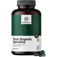 Produktbild von HealthyWorld BIO Spirulina Tabletten ohne Zusatzstoffe 500 mg 600 Stück